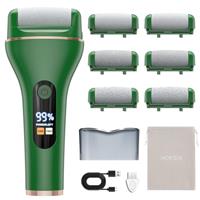 Hoxida Electric Foot File for Hard Skin with 6 Replacement Rollers