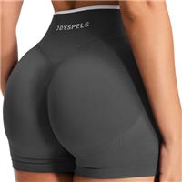 JOYSPELS Gym Shorts for Women Seamless Scrunch Butt Lifting High Waisted Activewear Shorts - Booty Tummy Control Best for Workout Running Cycling Sports