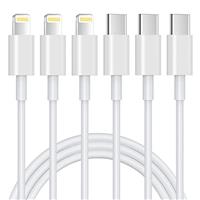 JJCALL 2Pack iPhone Charger Cable 1M+1.8M