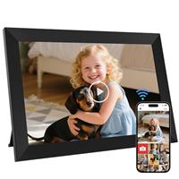 GGUA 10.1 Inch WiFi Digital Photo Frame Built in 64GB Memory, 1280x800 IPS LCD Touchscreen, Auto-Rotate and Audio, Quick and Easy Share Photos or Videos via the Frameo App, the Best Choice for Gifting