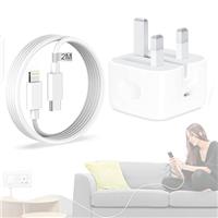iPhone Fast Charger,for Apple 20W PD USB-C Power Adapter [MFi Certified] UK Wall Charging with 6.6FT Type-C to Lightning Cable for iPhone 14/14 Plus/14 Pro/14 Pro Max/13 12 11~7,for AirPods etc