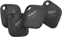 RSH Air Tag for Android 4 Pack Luggage Tracker Tags Works with Google Find My Device App, Bluetooth Tracker Key Finder and Item Locator for Luggage, Backpack, Suitcases, Replaceable