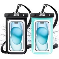 JOTO Waterproof Phone Pouch Cellphone Dry Bag Case for iPhone 16 15 14 13 12 Pro Plus Max XR X 8 7 6S SE, Galaxy S23 S22 S22+ S21 up to 7" -Green