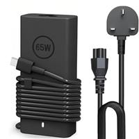 SCOVEE New Slim 65W Dell Laptop Charger USB C Compatible for Dell Inspiron 14 16 7620 2in1 Chromebook 3100 XPS 13 LA65NM190 Latitude 5420 5520 7420 7430 7480 7490, Type C Adapter Power Cord