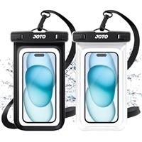 JOTO Waterproof Phone Pouch Cellphone Dry Bag Case for iPhone 16 15 14 13 12 Pro Plus Max XR X 8 7 6S SE, Galaxy S23 S22 S22+ S21 up to 7 -Clear