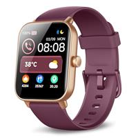 Yoever Smart Watch for Women (Answer/Make Calls), Fitness Watch with Heart Rate/Sleep/Blood Oxygen Monitor,Alexa Built-in, IP68 Waterproof, 100 Sports, Ladies Smartwatch for iOS Android (Pink)