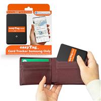 easyTag.app Card Tracker (Samsung Only) - Slim and Durable Smart Tag for Wallets, Bags, Suitcases and Luggage. Rechargeable Smart Tag Compatible with Samsung SmartThings App