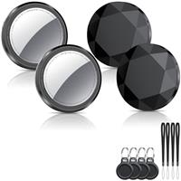 QCOQ Air Tracker Tags Compatible with Apple Find My (iOS Only), Bluetooth Smart Tag with Protective Case/Keychain, Replaceable Battery