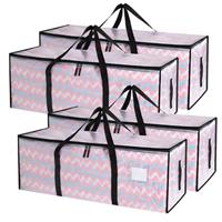 JOJOSEE Clear Clothes Storage Bags, 91L Heavy Duty Moving Bag, Transparent Large Wardrobe Organiser Packing Bags with Zips Lids for Duvet Toys