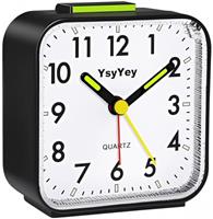YsyYey Silent Analog Alarm Clock