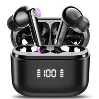 AI Language Translator Earbuds, 3-in-1 Bluetooth 5.3 Translation Earbuds with 164 Real Time Languages/6 Translation Modes, AI Headphones with ENC Mic and APP