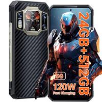 OUKITEL WP30 Pro Rugged Smartphone 5G, 512GB ROM+24GB RAM,108MP Camera+Night vision, 120W Fast Charging 11000mAh,Android13,6.78" FHD+, Dual display Rugged Phone,4K Video Recording,NFC,WIFI6