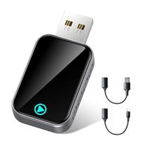 Alltotive S2 Mini Wireless CarPlay Adapter for iPhone - Convert Wired to Wireless CarPlay, Plug and Play, Supports USB and Type-C, Compatible with iPhone iOS 10+ & 2016+ Cars