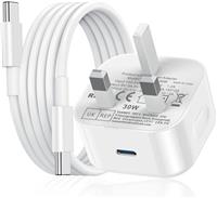 Samsung Fast Charge Plug, Samsung USB C Charger Plug UK Type C Charging Plug USBC for Galaxy S25/S24 Ultra/S23/S22/S21 FE/S20/A16/A15/A14/A13/A12/A32/A33/A34/A35/A52S/A53/A54/A55/A05S/A20E