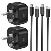 Samsung Fast Charge Plug, Samsung USB C Charger Plug UK Type C Charging Plug USBC for Galaxy S25/S24 Ultra/S23/S22/S21 FE/S20/A16/A15/A14/A13/A12/A32/A33/A34/A35/A52S/A53/A54/A55/A05S/A20E