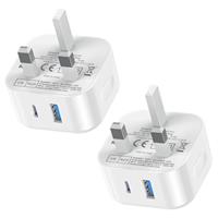 Samsung Fast Charge Plug, Samsung USB C Charger Plug UK Type C Charging Plug USBC for Galaxy S25/S24 Ultra/S23/S22/S21 FE/S20/A16/A15/A14/A13/A12/A32/A33/A34/A35/A52S/A53/A54/A55/A05S/A20E
