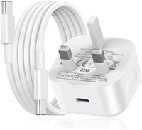 Samsung Fast Charge Plug, Samsung USB C Charger Plug UK Type C Charging Plug USBC for Galaxy S25/S24 Ultra/S23/S22/S21 FE/S20/A16/A15/A14/A13/A12/A32/A33/A34/A35/A52S/A53/A54/A55/A05S/A20E