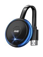 AIMIBO 4K Wireless Display Adapter, Plug & Play, 5G Miracast Dongle WiFi HDMI Adapter, Screen Mirroring Device for iOS/Android/Windows/MacOS to HDTV/Monitor/Projector, Support Miracast/DLNA/Airplay