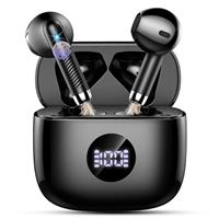 Wireless Earbuds, Bluetooth 5.4 Headphones, in Ear Earphones with 4 ENC Noise Cancelling Mics, 40H Playback HiFi Stereo Earbuds with Mini Case, IP7 Waterproof Ear Buds with USB C Charging, LED Display