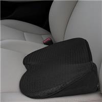 Wedge Car Seat Cushion for Driving Pad Driver Memory Foam Car Seat Cushion for Sciatica and Back Pain Relief Lumbar Support Pillow Enhancing Driving Comfort Breathable Mesh Cover Black (45*24*10cm)
