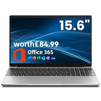 jumper Laptop with Office 365, 15.6 inch HD Display Laptops, 5205U Processor, Windows 11, 4GB RAM 128GB Storage, Dual Stereo Speakers, USB3.0, Portable Laptops for Business, School, and Work