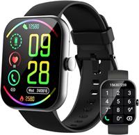 Smart Watch for Men Women 2025, 1.96" HD Watch with Make/Answer Call, IP68 Waterproof Smartwatch with 110+ Sports, Fitness Tracker, SpO2 Heart Rate Sleep Monitor, Activity Trackers for Android/iOS