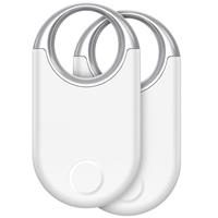 Air Tag Tracker Bluetooth Item Finder, Smart Tag Compatible with Apple Find My APP (iOS Only), 100dB Beep, Replaceable Battery, Item Finder and Locator for Keys/Luggage/Bags/Wallets etc., Light White