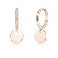 Loutade Silver Hoop Earrings for Women, 925 Sterling Silver Drop Dangle Earrings with Cubic Zircon, Hypoallergenic Lightweight Sleeper Hanging Huggie Ear Hoops, Trendy Jewelry Gifts for Women Girls