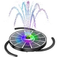 AISITIN 4W LED Solar Fountain with Remote Control, Solar Pool Pump with 2200 mAh Battery & 3 Fixed brackets, Solar Powered Water Fountain for Garden Ponds, Bird Bath, DIY Water Pond