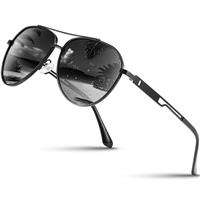 Wrimen Pilot Men's Polarized Sunglasses-Mens-Womens-Unisex-Light Metal Frame Shades-Classic Ultra-UV400 Protection for Driving,Fishing,and Outdoor Sports