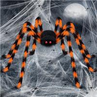 benpen Halloween Decorations Outdoor Gaint Spider:50'' Halloween Spiders Decor Scary Hairy Fake Props for Indoor Outdoor Scary Haunted House Spider Web Cobweb Theme Party Yard