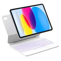 Inateck Magnetic Keyboard Case for iPad Air 11 Inch M3 2025/M2 2024, Air 5/4 Gen 10.9 Inch, Magic Keyboard for iPad Pro 11" 4/3/2/1 Gen, Floating Cantilever Stand, 7-Color Backlight, Blue