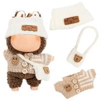 Doll Clothes Compatible with 17cm Doll, 3 Piece La Bubu Outfit for 17cm/6.7in Doll, Stylish Dress Up Clothing Set Cute Dolls Accessories, Not Include Doll