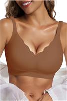 Vtelor Bras for Women Non Wired Seamless Wireless Push Up Bra Comfort Support Sleep Bralettes for Womens Ladies Soft Tshirt Padded Bra Regular and Plus Size