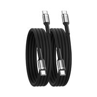 USB C to USB C 2Pack 1M, 60W Fast Charging Cable Type C Cable USBC Charge Lead for iPhone 16 15 Pro Max Plus MacBook iPad Pro/Air Samsung Galaxy S24 S23/S22/S21 Ultra Pixel 8 Switch