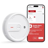 X-Sense Smart Smoke Alarm for Home, 10-Year Product Life and Replaceable Battery, Wi-Fi and App Function, Night Mode, XS0E-iR, 3-Pack