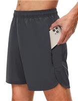 SIHOHAN Mens Gym Shorts Breathable Sport Shorts Lightweight Running Shorts Drawstring Athletic Shorts Quick Dry Workout Training Shorts with Zip Pockets