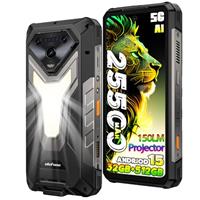 Ulefone Armor 34 PRO AI Rugged Smartphone 5G with Projector,25500mAh(66W) 32GB+512GB/2TB Android 15,6.95" FHD+120Hz Sim-free Mobile Phones,50MP+64MP Night Vision,1100LM Camping Lights,WiFi 6E/NFC/OTG