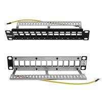 Cat6 Patch Panel,Network Patch Panel for Network Switch,Patch Panel For 10inch Server Racks And Network Cabinets,1G Support,Rack mount,With Cable Management