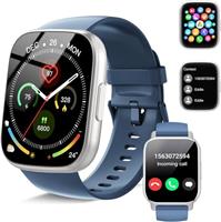 Smart Watch for Men Women Answer/Make Call, 1.95" Touch Screen Fitness Watch with Heart Rate/SpO2/Sleep Monitor/Pedometer, 100+ Sport Activity Tracker, IP68 Waterproof SmartWatch for Android iOS Pink