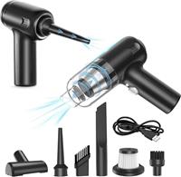 Blinme Handheld Vacuum Cleaner 13000pa, 5-in-1 Car Vacuum Cleaner with Powerful Suction, Tyep-C Double Layer Filtration Rechargeable Portable Lightweight Mini Vacuum for Pet Hair, Car and Home