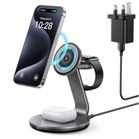 HERRBOL 3 in 1 Charging Station Compatible with Magsafe Charger Wireless Charger