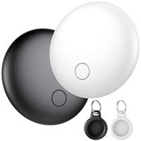 Air Tracker Tag-4 Pack, Item Finder Works with Find My App (iOS Only), Luggage Tracker for bags, Keys, Wallets, Replaceable Batteries Last 1 Year, 100dB Loud Beep, Worldwide Tracking, IP67 Waterproof
