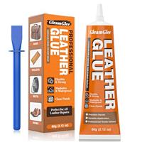 Leather Glue 60ml Extra Strong, Waterproof & Flexible Adhesive Fast-Drying Repair Glue for Leather & Vinyl Ideal for Shoes, Bags, Sofas, Jackets, Car Seats & More