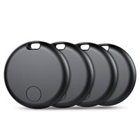 Air Tag Tracker Bluetooth Item Finder-4PackCompatible with Apple Find My APP (iOS Only) Replaceable Battery, IP67 Waterproof, Suitable for Luggage, Bags, Wallets, Backpacks, Keys Tracking Tag, Black