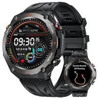 GPS Smartwatch for Men Fitness Tracker: 1.45'' Men Smart Watch with Call/Answer Compass Barometer Altimeter 650mAh Battery Digital watch with Monitor SpO2 Heart Rate Sleep 100+ Sports for iOS Android