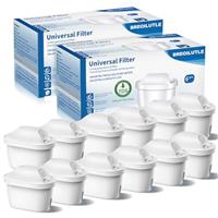 BREOILUTLE Water Filter Cartridges Compatible with Brita Marella Jug Kettle, Water Filter Replacement for Brita Maxtra+ Plus Maxtra Pro All-in-1 Reduces Impurities