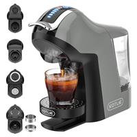 19 Bar 5in1 Multicapsule Espresso Coffee Machine for Nespresso/Dolce Gusto/LAVAZZA A MODO MIO Capsule and Ground/ESE Coffee Pods EM-308A