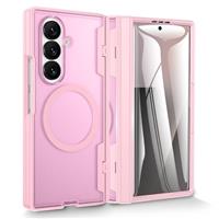 Doeshine for Samsung Galaxy Z Fold 7 Case with Magnetic Charging, Built-in Screen Protector & Hinge Protection,Translucent Hard Scratch Resistant Shockproof and Drop-Proof Cover for Z Fold 7