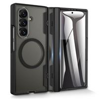 Doeshine for Samsung Galaxy Z Fold 7 Case with Magnetic Charging, Built-in Screen Protector & Hinge Protection,Translucent Hard Scratch Resistant Shockproof and Drop-Proof Cover for Z Fold 7
